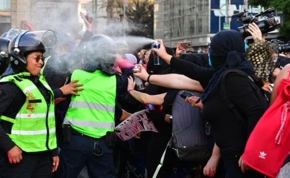 1,600 mujeres policías vigilarán la manifestación
