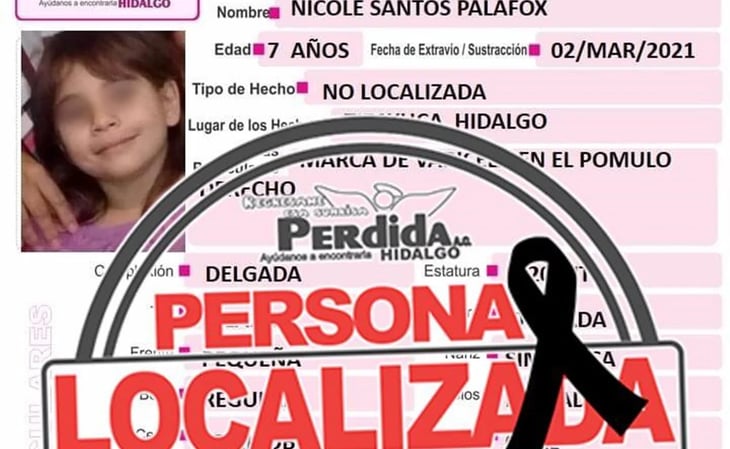 Encuentran sin vida a niña de 7 años en Tizayuca, Hidalgo