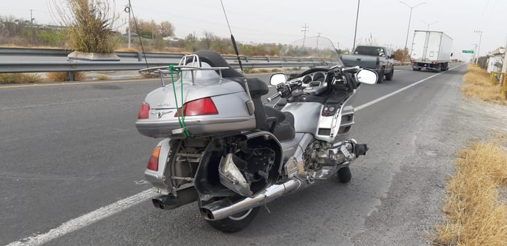 'Mandan a volar' a motociclista en la carretera 57 en Monclova