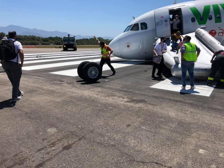 Avión de Viva Aerobus es evacuado por falla en el despegue; no hay heridos