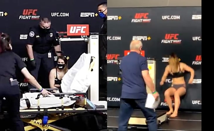 Peleadora de UFC se desmaya durante el pesaje