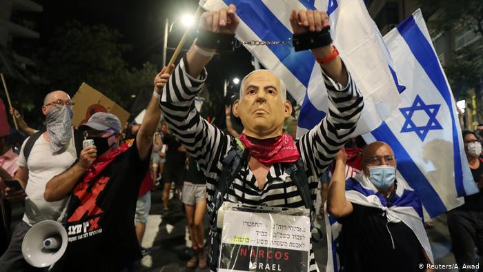 Protestas anti-Netanyahu intentan marcar posición de fuerza antes de comicios