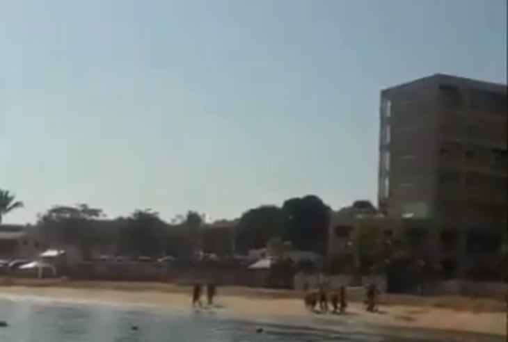 Registran en videos enfrentamientos armados en playa de Nayarit