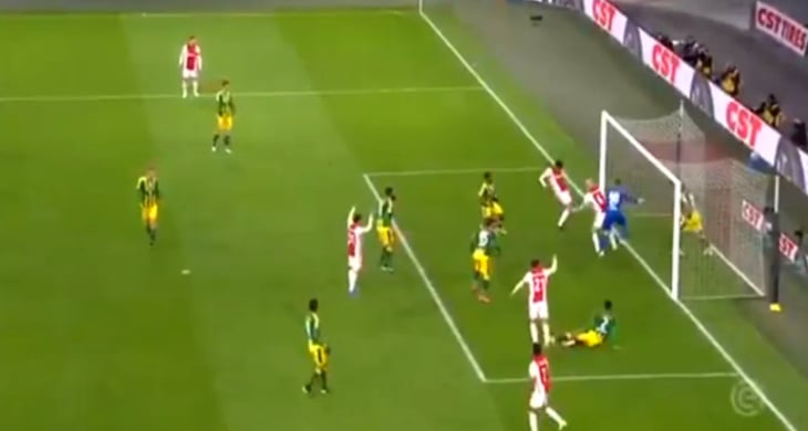 VIDEO: Edson Álvarez anota en goleada del Ajax