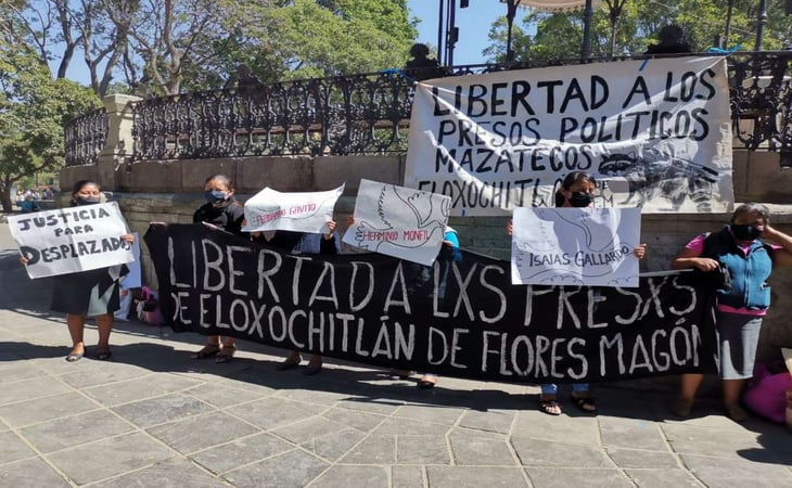 Exigen justicia para presos políticos de Eloxochitlán