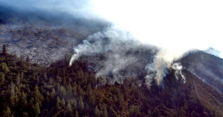 Al 55%, control de incendio en Sierra de Arteaga