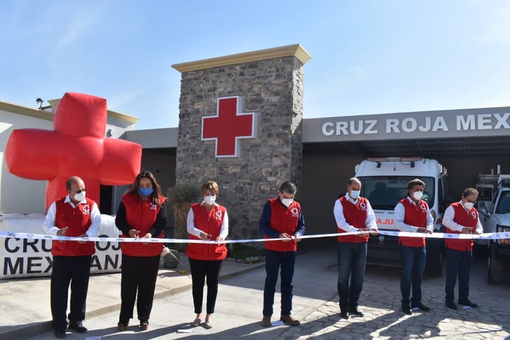 Inaugura Riquelme base de la Cruz Roja en Cuatro Ciénegas