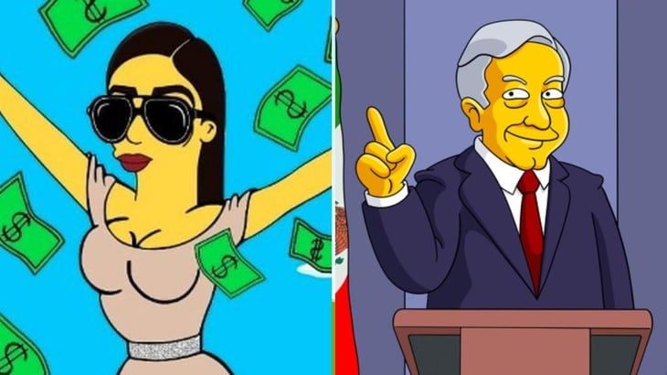 Emma Coronel y AMLO 'llegan' al mundo de 'Los Simpson'