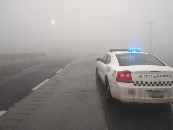 Reporta Guardia Nacional cierre de la autopista Saltillo-Monterrey por condiciones climáticas