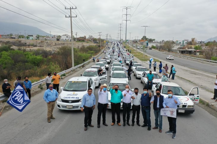 Taxistas de la CTM abandonan al PRI para dar su apoyo al PAN