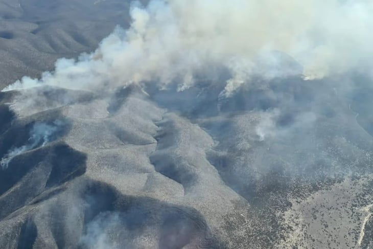 Incendios de Coahuila y San Luis Potosí avanzan en límites con NL