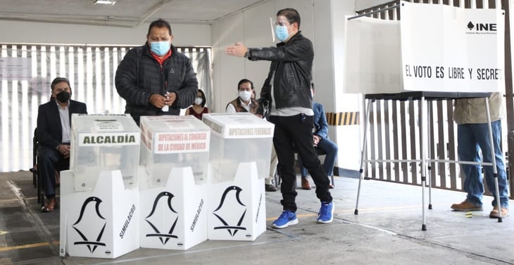 INE realiza simulacro de votación bajo medidas sanitarias por COVID-19