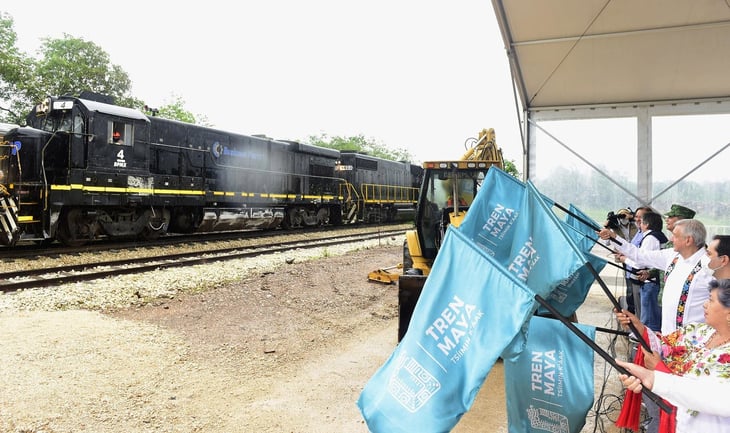 AMLO: Viaja a Tabasco para supervisar la construcción del Tren Maya