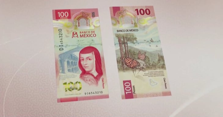 Reconocen al nuevo billete de 100 pesos como el mejor del 2020