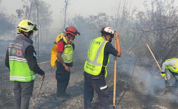 Sofocan incendio en la Tercera Sección del Bosque de Chapultepec