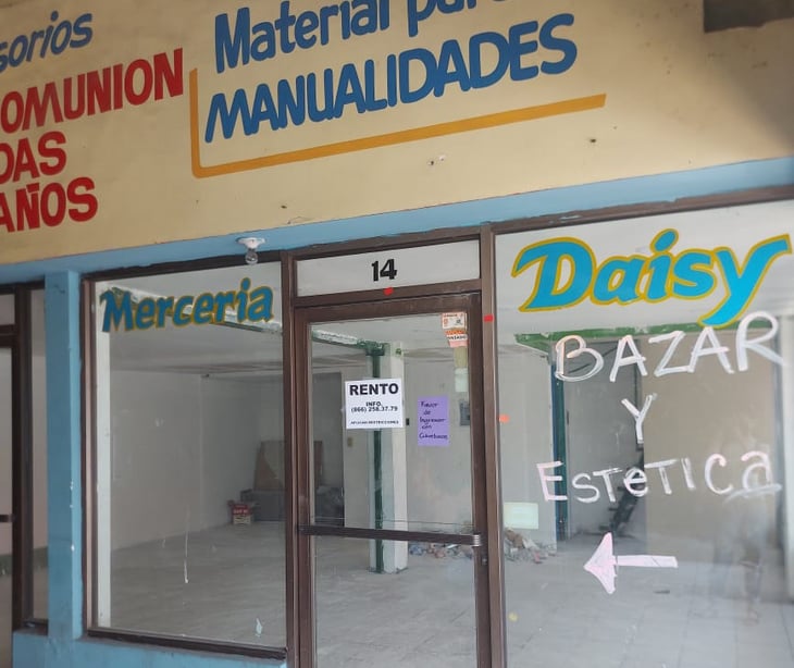 ‘Quiebran’, cierran y rentan negocios de la zona centro en Monclova
