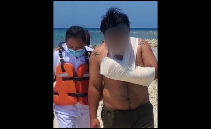 Marina rescata a pescador lesionado en alta mar en Yucatán
