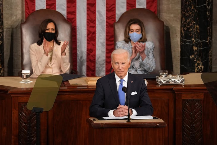 Biden ofrece primer discurso ante el Congreso; promete mayor crecimiento