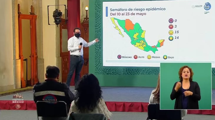 Coahuila se mantiene en verde dentro de semáforo epidémico por COVID-19