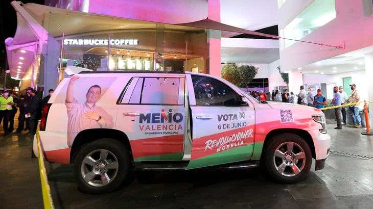 Atacan a tiros camioneta donde viaja candidato del PRI en Morelia