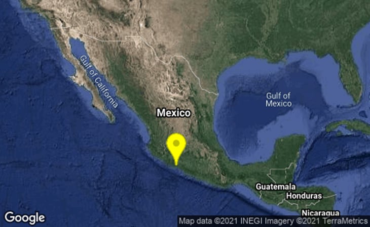Se registró sismo de 5.0 grados de magnitud en Coalcomán, Michoacán