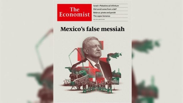 AMLO tacha de majadera, grosera y mentirosa portada de The Economist