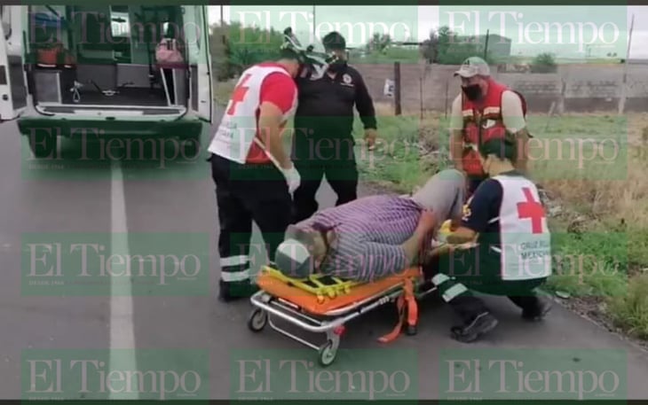 Taxista resulta lesionado en choque en Castaños 