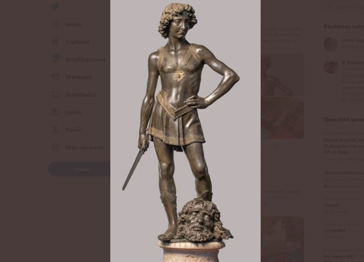 Roban la escultura en bronce de El David de Verrocchio