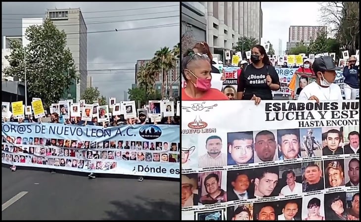 Marchan por búsqueda y justicia para desaparecidos en Nuevo León