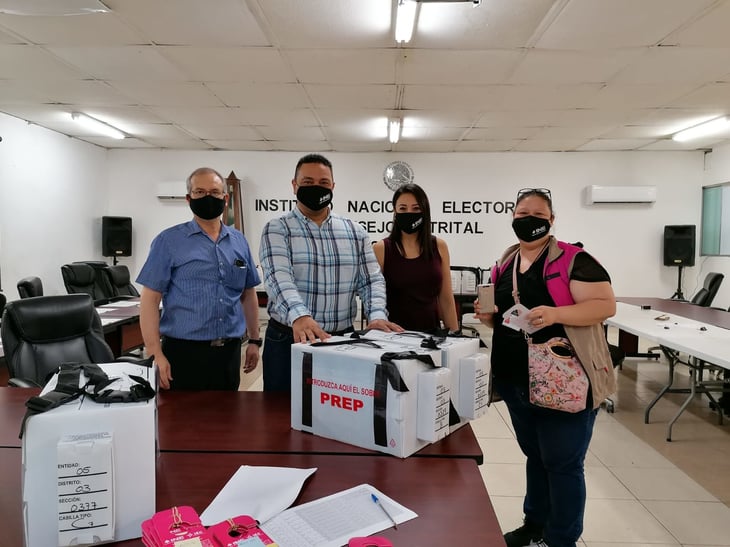 Inicia INE de Monclova reparto de paquetes electorales en distrito 03