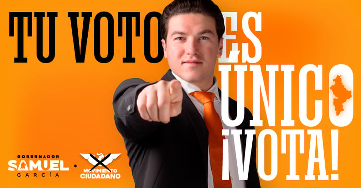 Vota Samuel García en Nuevo León