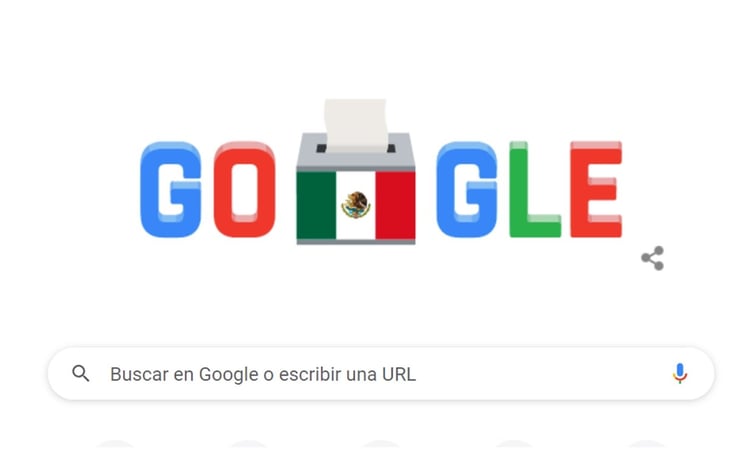 Google conmemora con 'doodle' elecciones 2021 de México