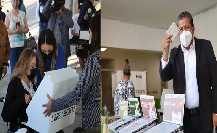 Emiten su voto Claudia Anaya y David Monreal en Zacatecas