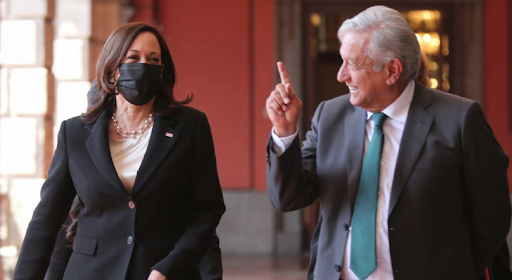López Obrador: fue tan buena la reunión con Harris que le dije presidente