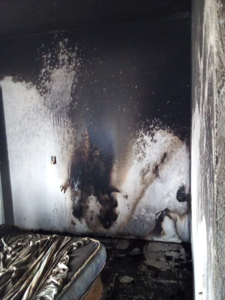 Niños prenden fuego a casa habitación: PC