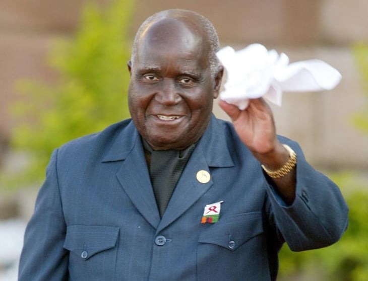 Hospitalizado el primer presidente de Zambia, Kenneth Kaunda, de 97 años