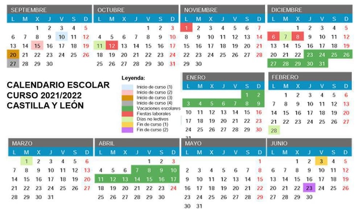 Así quedaron las vacaciones en el calendario escolar 2021-2022