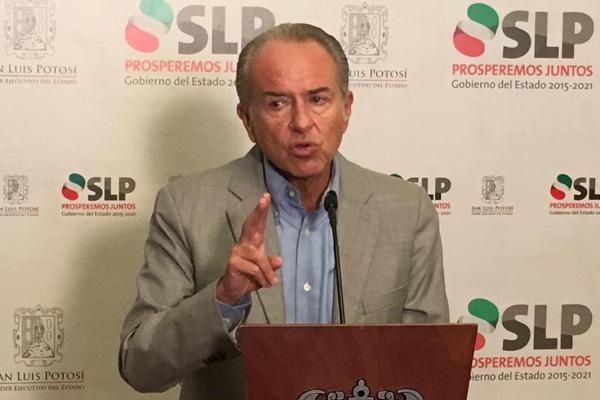Reconoce Carreras López que inseguridad es de los pendientes en SLP
