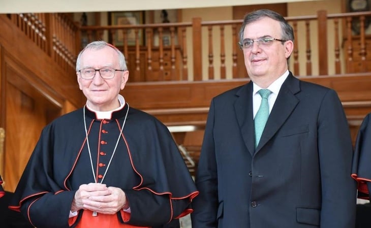 Marcelo Ebrard se reúne con segundo al mando en el Vaticano