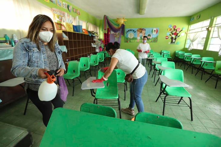 Seis contagios de COVID-19 en filtros escolares de Coahuila