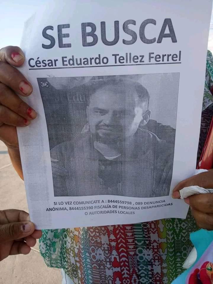 Demanda ciudadano a autoridades ponerse a trabajar y buscar a César en Coahuila 