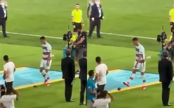 Cristiano Ronaldo patea el gafete de capitán tras caer eliminado