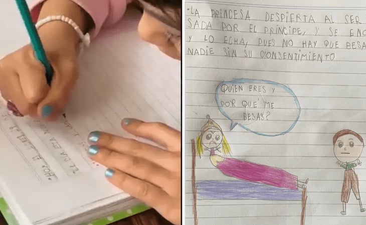 '¿Por qué me besas?”; Niña de 6 años cambia final de 'La Bella Durmiente'; lo aplauden en redes sociales