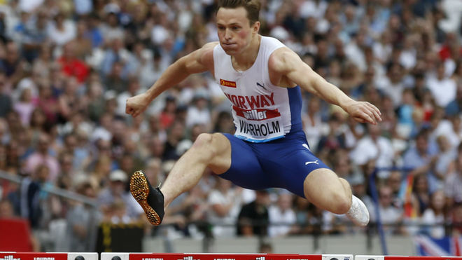 Warholm bate el récord mundial de 400 m vallas con 46.70