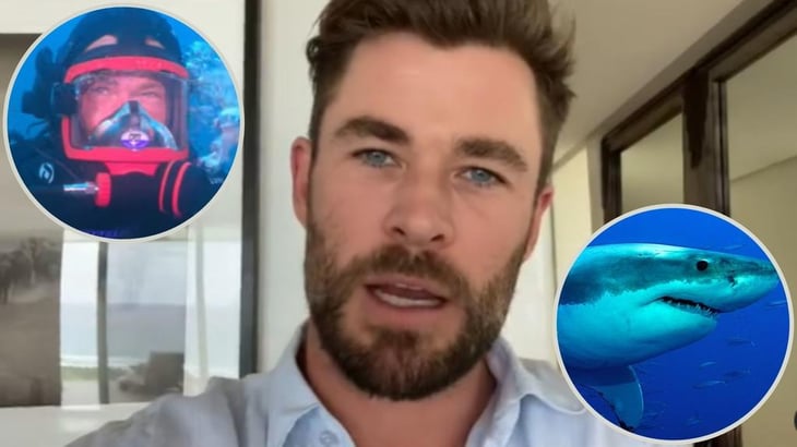 Chris Hemsworth sale en defensa de los tiburones