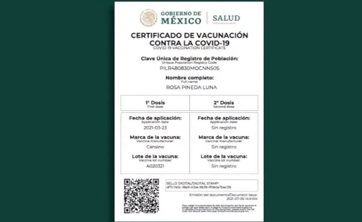 AsÍ puedes obtener el certificado de vacunación COVID