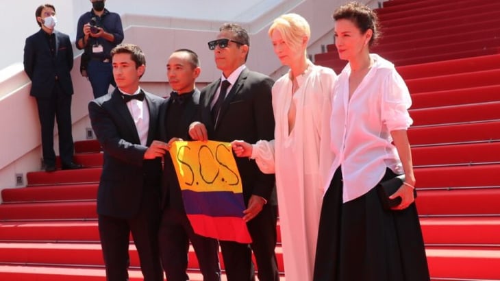S.O.S. Colombia,la reivindicación política llega a la alfombra roja de Cannes