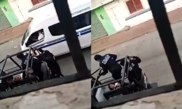 VIDEO: Exhiben golpiza de policías de Tabasco a mujer que ya estaba sometida