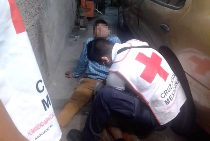 Un trabajador se fractura dentro de un taller mecánico en Monclova 