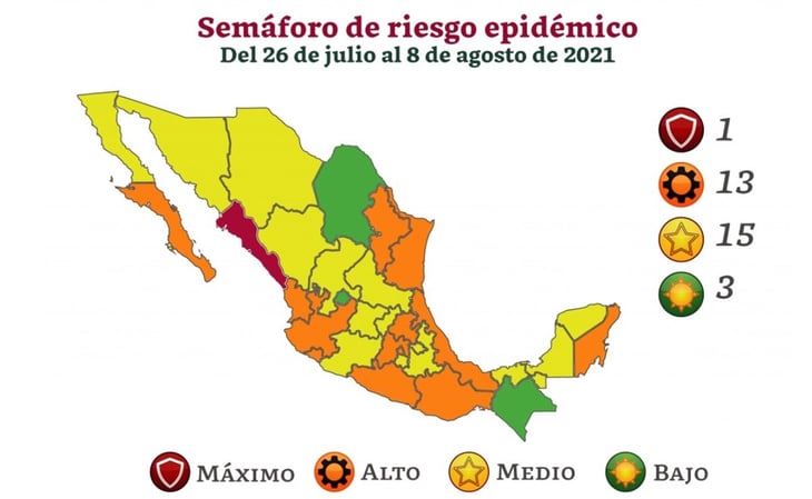 Secretaría de Salud actualiza semáforo epidemiológico; Coahuila permanece en verde